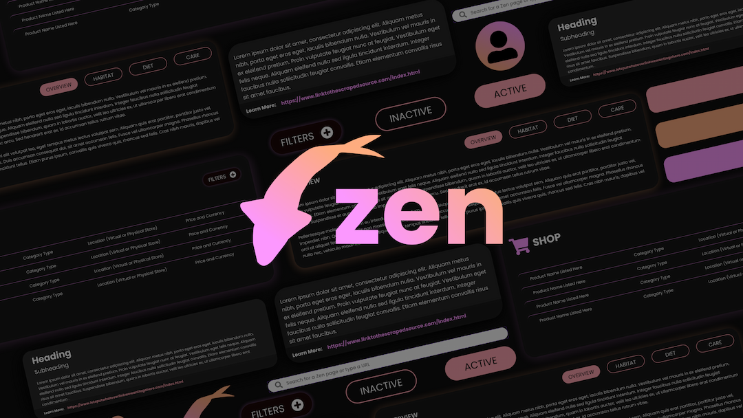 Zen Browser, powered by Zengine